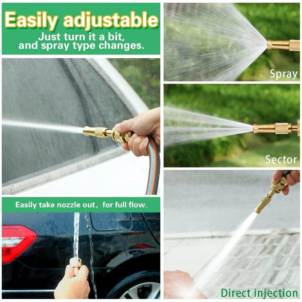 High Pressure Brass Water Spray Nozzle Gun for Car, Gardenening, Bike,Plants Car Washer - Gardino