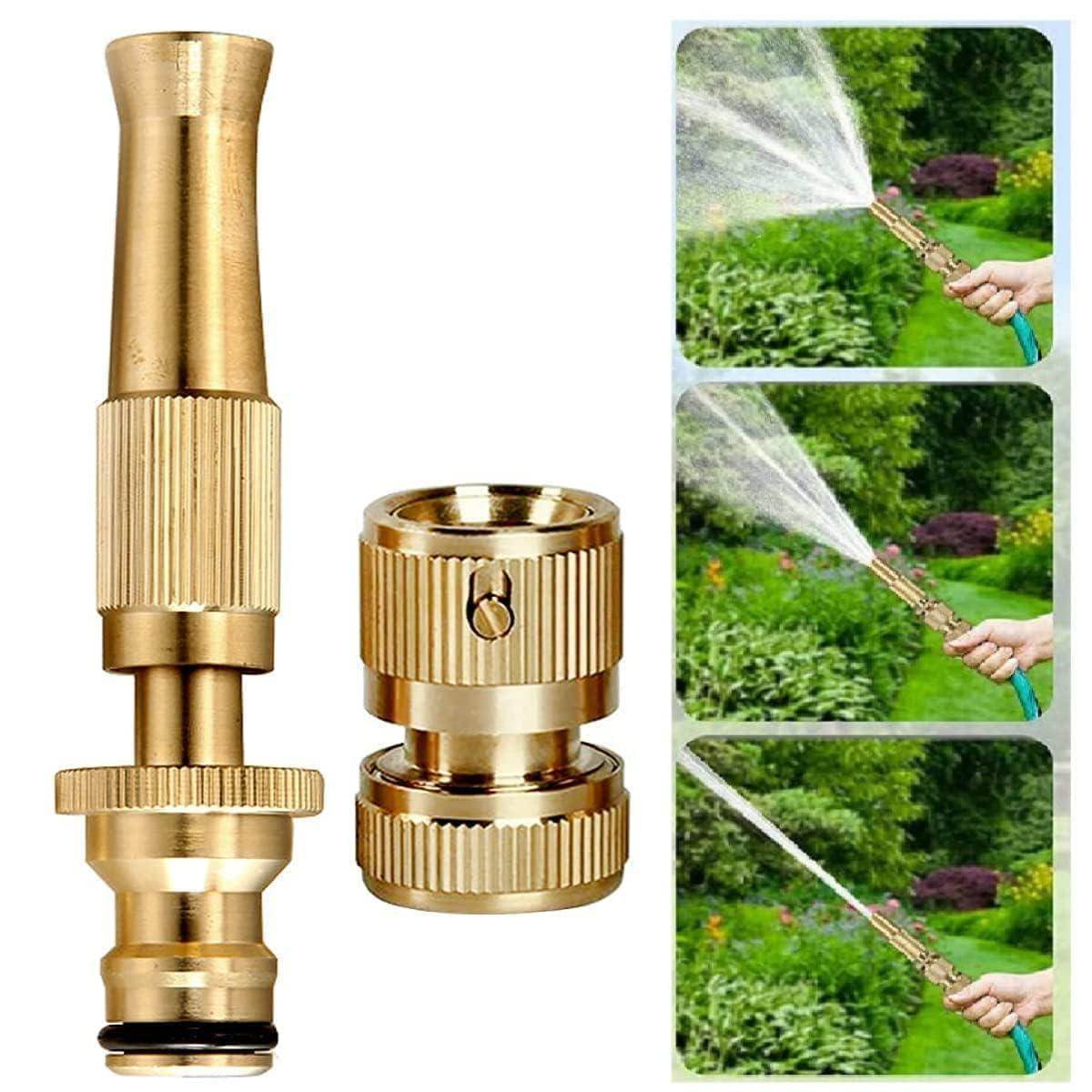 High Pressure Brass Water Spray Nozzle Gun for Car, Gardenening, Bike,Plants Car Washer - Gardino